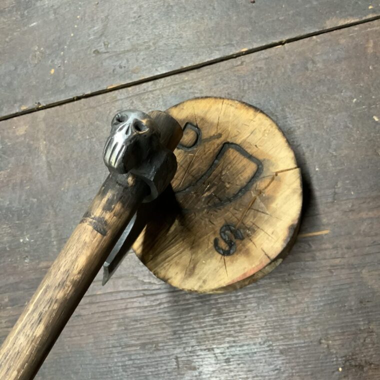 Skull Head Viking Bearded Axe - Image 4
