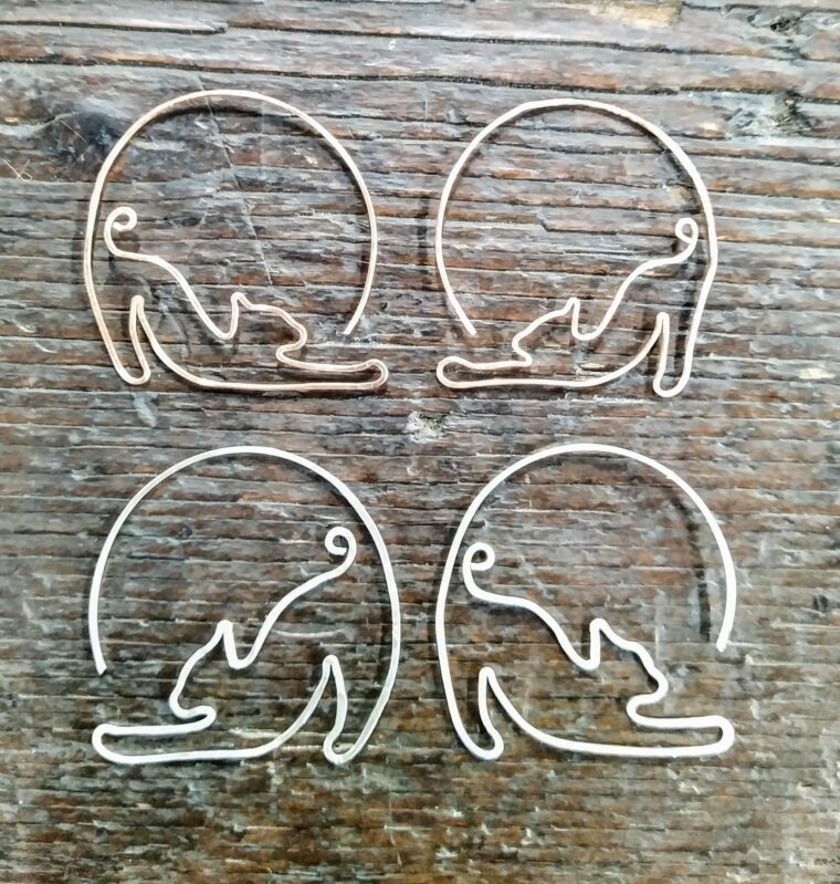Downward Cat Earrings - Image 2