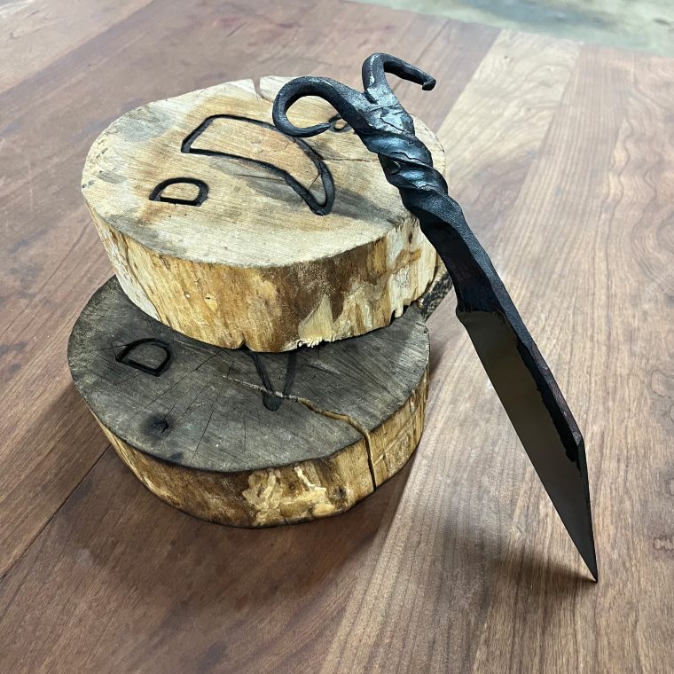 ram's head railroad spike knife