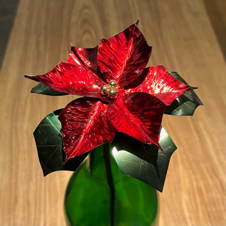 copper poinsettia