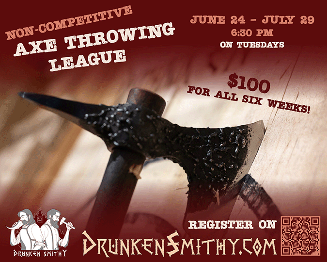 Drunken Smithy Axe Throwing League